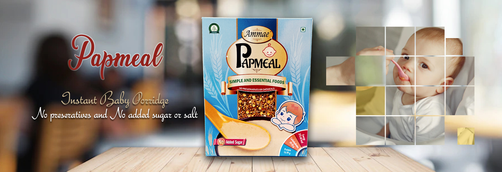  Ammae Papmeal Baby Porridge Mix | Instant Porridge for Babies - Ammae Foods India